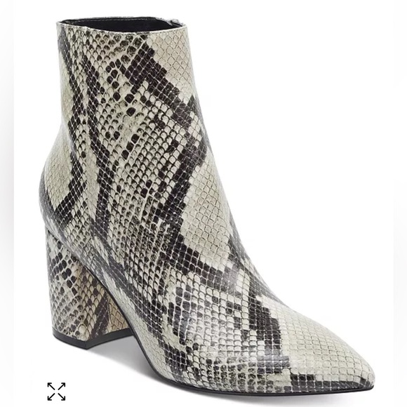 Marc Fisher Womens MF Retire 2 Leather Snake Print Ankle Boots Size 6 M - Picture 8 of 8